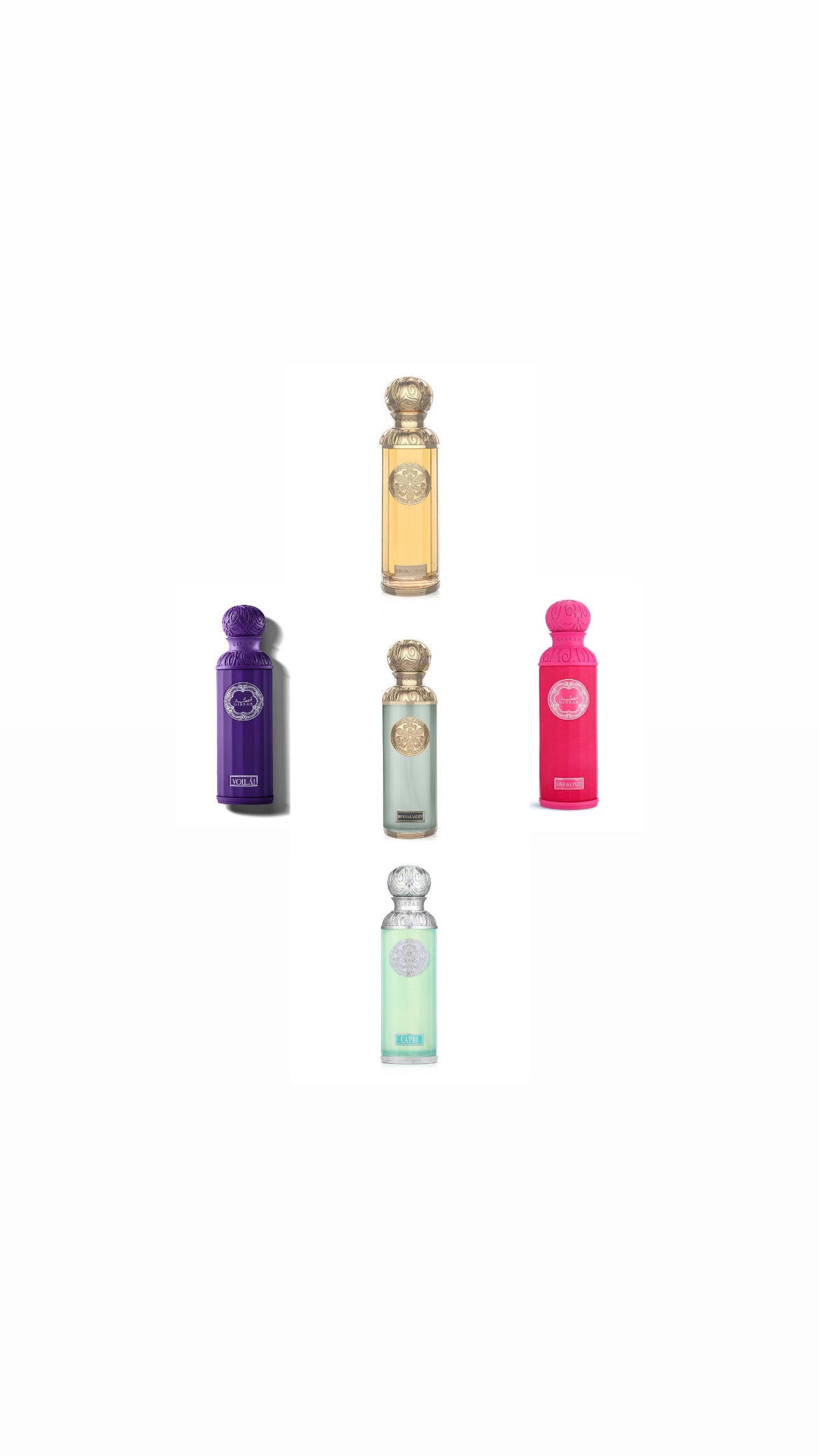 BUY 3 GET 2 FREE                        (VAT INCLUDED) 1-VOILA 2-ONE&ONLY 3- CAPRI 4-HUDSON VALLEY 5-IMPERIAL VALLEY